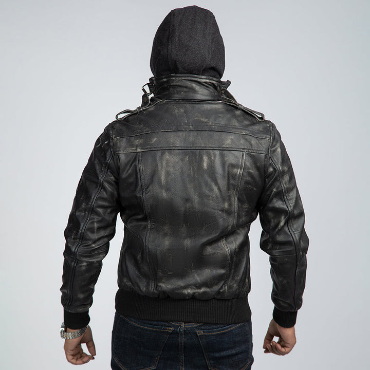 Men's Biker Jacket Back