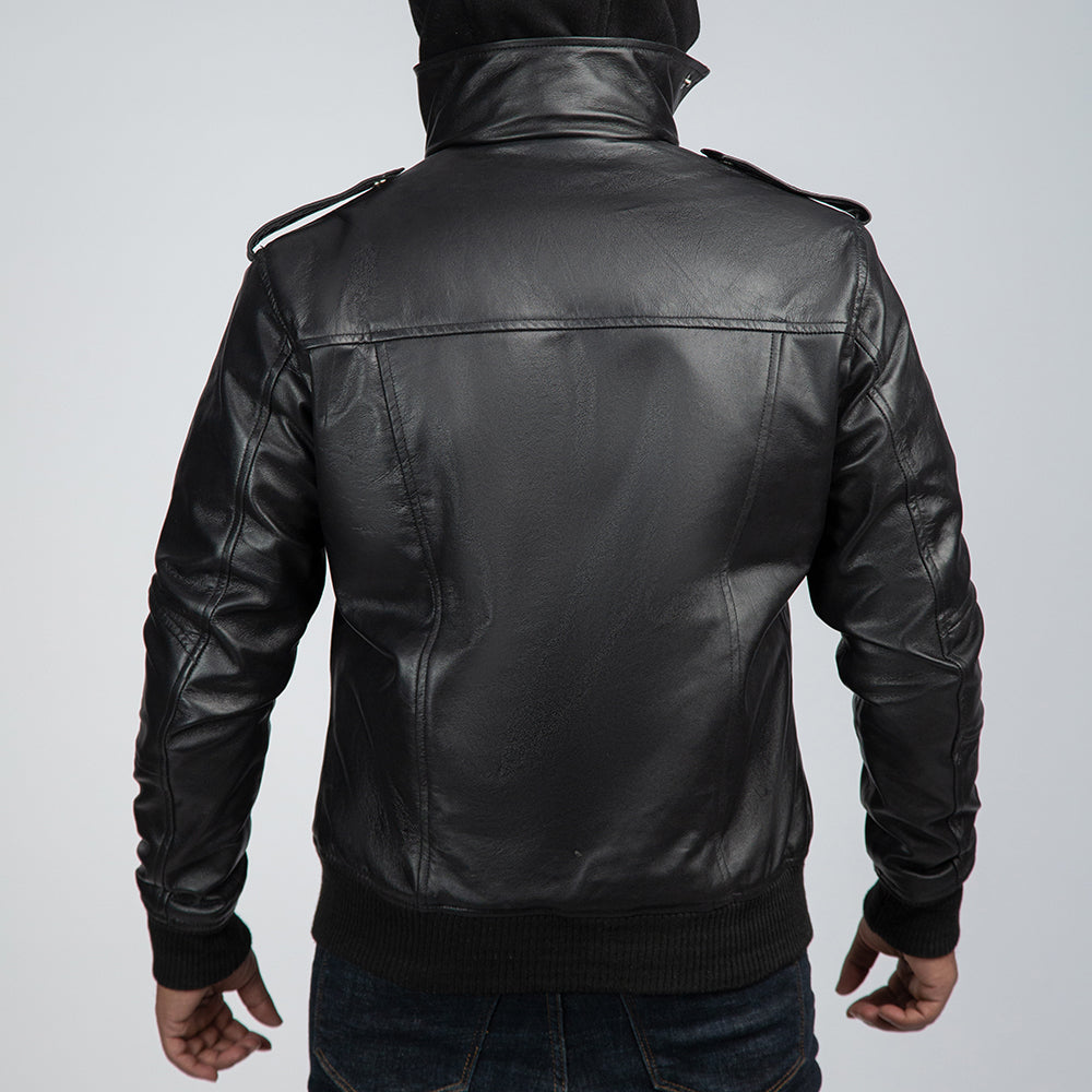 Men's Biker Jacket Back