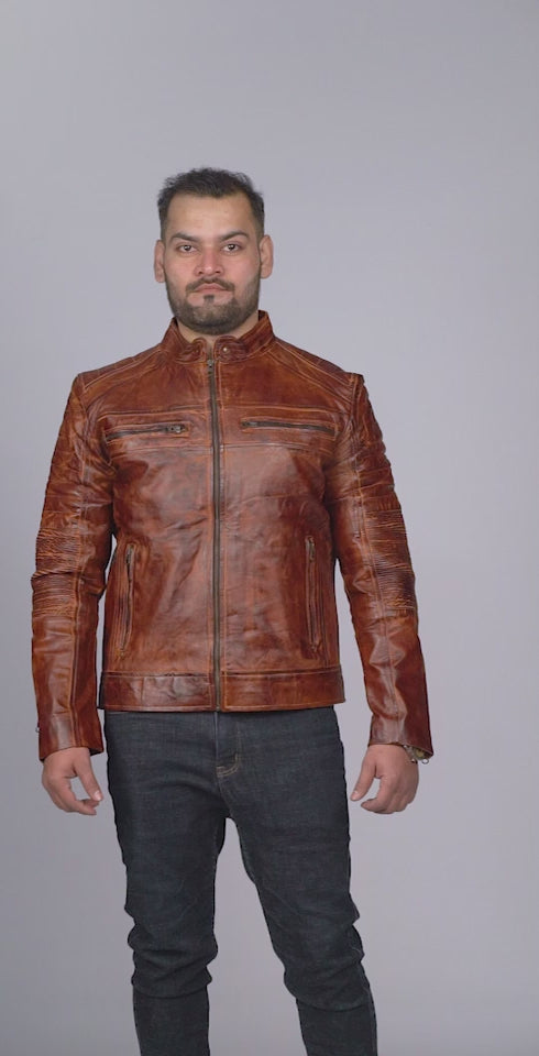 Cowboy Brown Vintage Leather Jacket Video