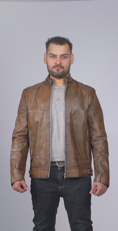 Desert Ranger Brown Leather Jacket Video